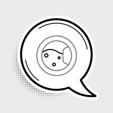 Line Washer icon isolated on grey background. Washing machine icon. Clothes Stock Illustration