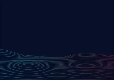 Line wave background Stock Illustration