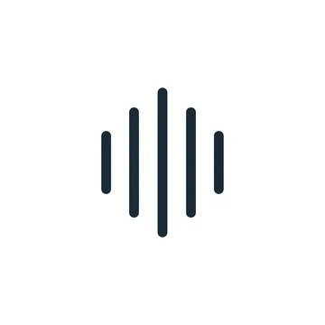 Line Wave Icon Design Template Elements Stock Illustration