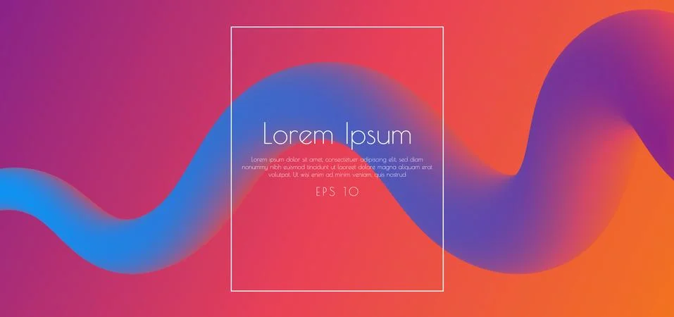 Line wave shape design abstract background colorful concept. Stock Illustration