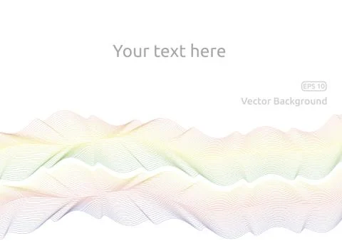 Line waves Stock Illustration