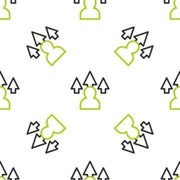 Line Web design and front end development icon isolated seamless pattern on Stock Illustration