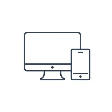 Line Web Icon 스톡 일러스트