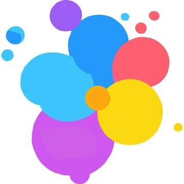 Line-work Abstract Liquid Doodle Texture Color Stock Illustration