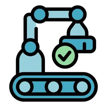 Line work icon vector flat Illustrazione stock