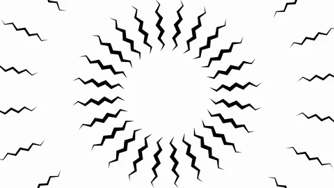 Line Work Style Sun Stock Footage 98139567