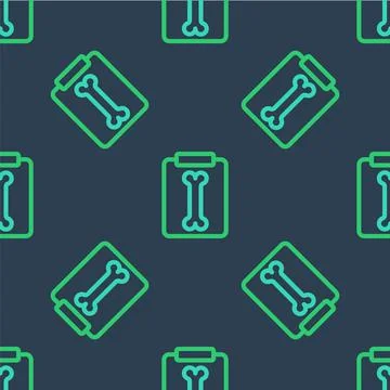 Line X-ray shots icon isolated seamless pattern on blue background. Vector 스톡 일러스트