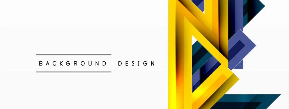 Line zig zag dynamic geometric abstract background. Colorful lines with shadow 스톡 일러스트