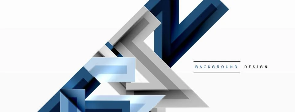 Line zig zag dynamic geometric abstract background. Colorful lines with shadow Stock Illustration