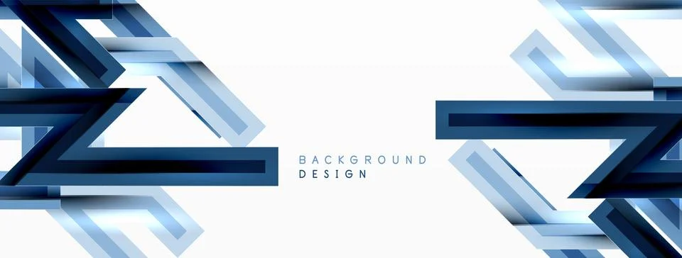 Line zig zag dynamic geometric abstract background. Colorful lines with shadow Stock Illustration