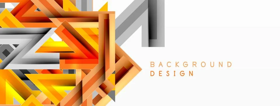 Line zig zag dynamic geometric abstract background. Colorful lines with shadow 스톡 일러스트