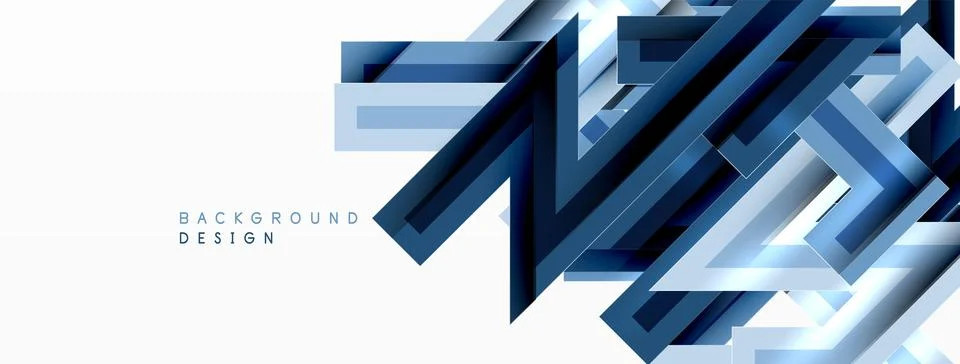 Line zig zag dynamic geometric abstract background. Colorful lines with shadow 스톡 일러스트