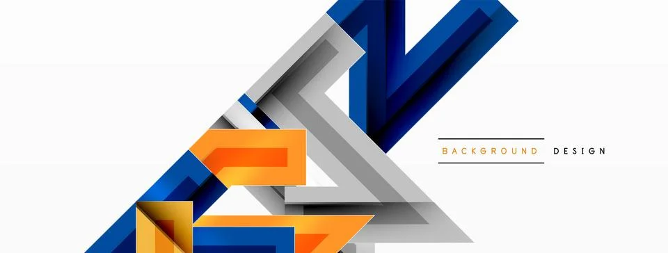 Line zig zag dynamic geometric abstract background. Colorful lines with shadow 스톡 일러스트