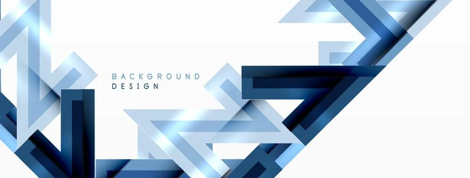 Line zig zag dynamic geometric abstract background. Colorful lines with shadow Stock Illustration