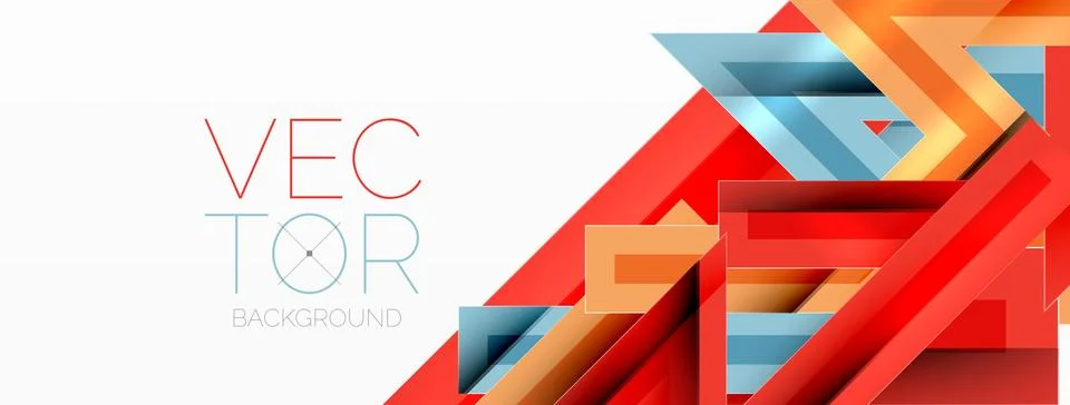Line zig zag dynamic geometric abstract background. Colorful lines with shadow Stock Illustration