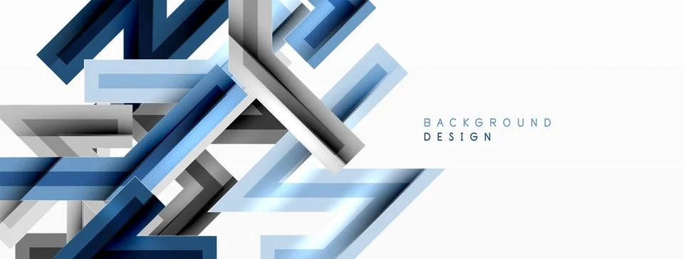 Line zig zag dynamic geometric abstract background. Colorful lines with shadow イラスト素材