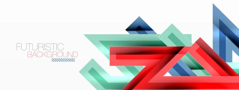 Line zig zag dynamic geometric abstract background. Colorful lines with shadow 스톡 일러스트
