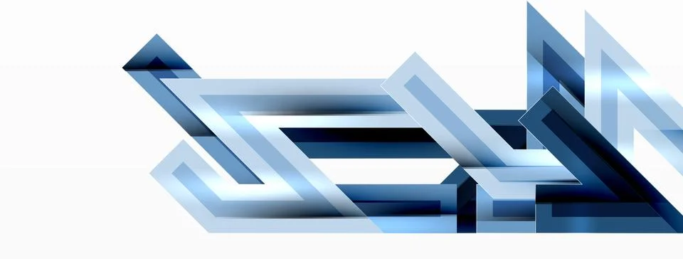 Line zig zag dynamic geometric abstract background. Colorful lines with shadow 스톡 일러스트