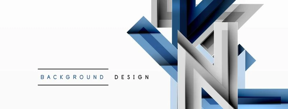 Line zig zag dynamic geometric abstract background. Colorful lines with shadow Stock Illustration
