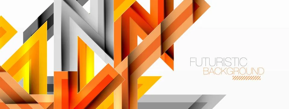 Line zig zag dynamic geometric abstract background. Colorful lines with shadow 스톡 일러스트