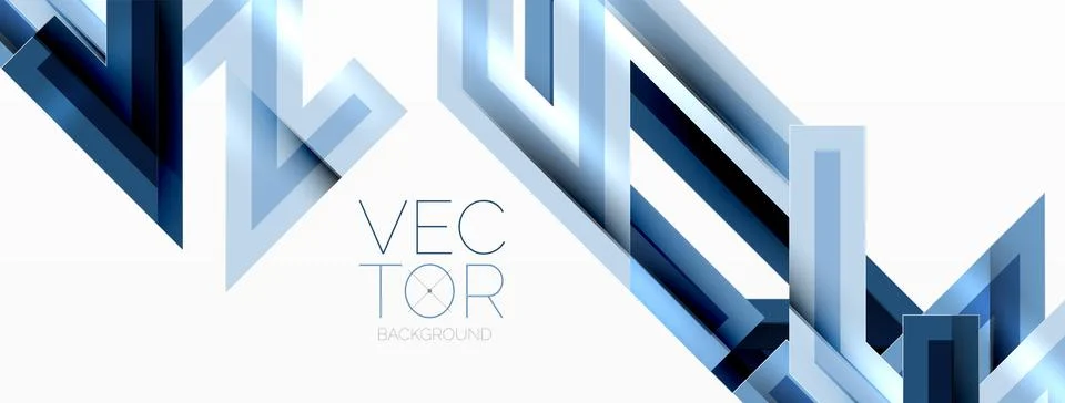 Line zig zag dynamic geometric abstract background. Colorful lines with shadow Stock Illustration