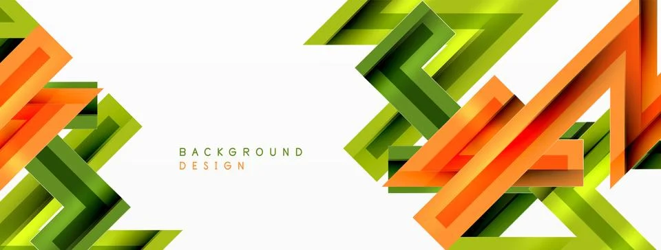 Line zig zag dynamic geometric abstract background. Colorful lines with shadow 스톡 일러스트