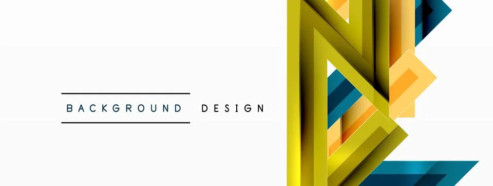 Line zig zag dynamic geometric abstract background. Colorful lines with shadow 스톡 일러스트