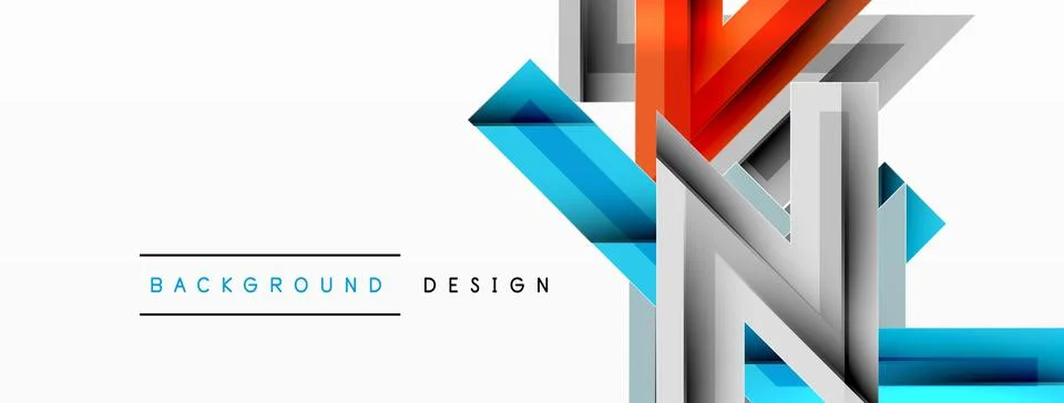 Line zig zag dynamic geometric abstract background. Colorful lines with shadow イラスト素材