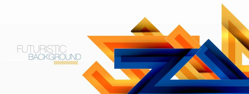 Line zig zag dynamic geometric abstract background. Colorful lines with shadow 스톡 일러스트