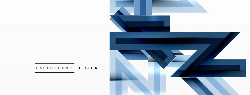 Line zig zag dynamic geometric abstract background. Colorful lines with shadow Stock Illustration