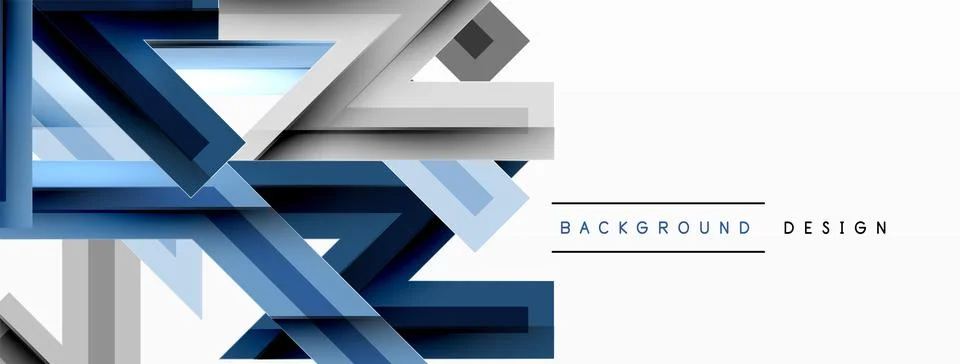 Line zig zag dynamic geometric abstract background. Colorful lines with shadow Stock Illustration