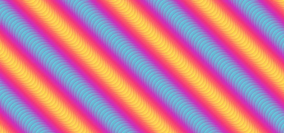 Line zigzag rainbow colorful pattern flow design overlap layer fluid style Stock Illustration