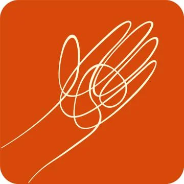 Line_hand Stock Illustration