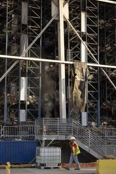 Lineage Warehouse Fire Aftermath Boyle Heights Fotos Stock