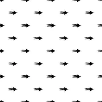 Linear abstract arrow icon, simple style Stock Illustration