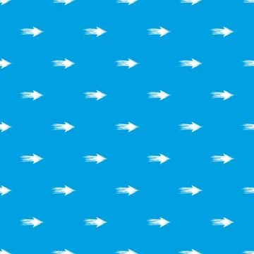 Linear abstract arrow pattern vector seamless blue Stockillustratie