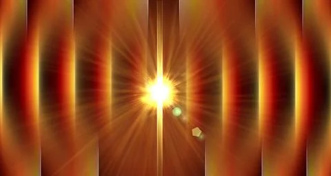 Linear abstraction with bright rays, geometric computer generated modern a... Stock Photos