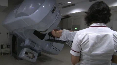 Linear Accelerator Machine Track Stock Footage 47716533