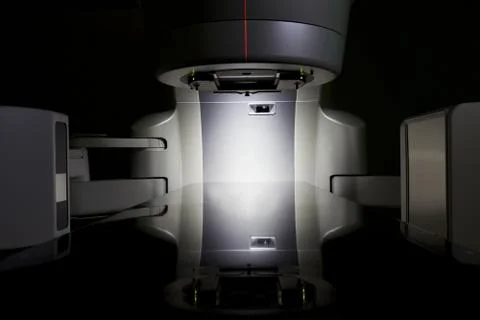 Linear accelerator x-ray tomography Stock Photos
