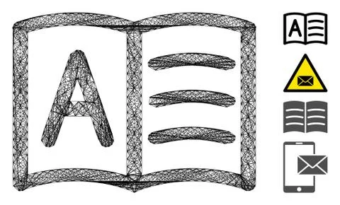 Linear Addresses Vector Mesh Stock Illustration