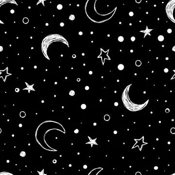 Linear ?andles Hand drawn background Stock Illustration