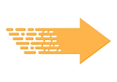 Linear arrow. Vector illustration. Stock Illustration