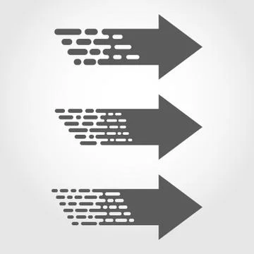 Linear arrows. Vector illustration. Illustrazione stock