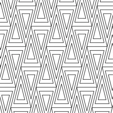 Linear black and white background. Stock Illustration