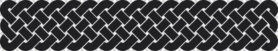 Linear border with Celtic knots, black Stock Illustration