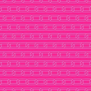 Linear chain seamless pattern. Lines emo magenta background. Trendy y2k Illustrazione stock