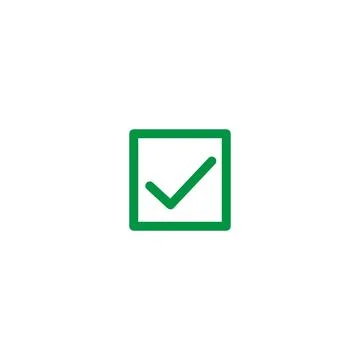 Linear Check icon. Approved symbol. Ok icon. Check button sign. Tick icon Stock Illustration