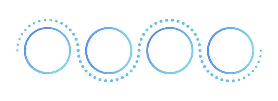 Linear chronological sequence empty infographic template Stock Illustration