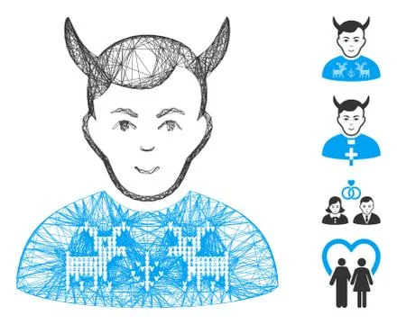 Linear Deers Pullover Horned Husband Vector Mesh Ilustración de archivo