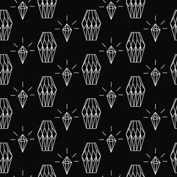 Linear diamond seamless pattern wrap Stock Illustration